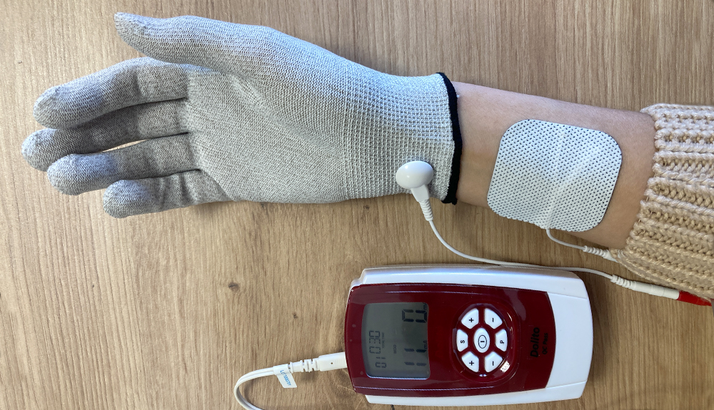 Peripheral neuropathy treatment with TENS device